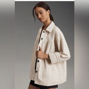 Anthropologie Maeve Collared Swing Jacket XS NWT